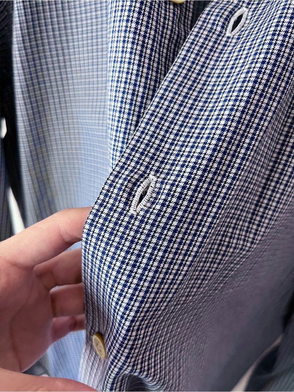 Kiton micro houndstooth button down - Picture 9 of 16